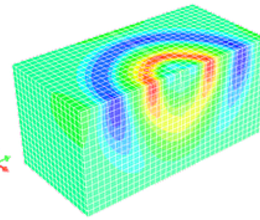 Simulation of wave propagations in soft tissue
